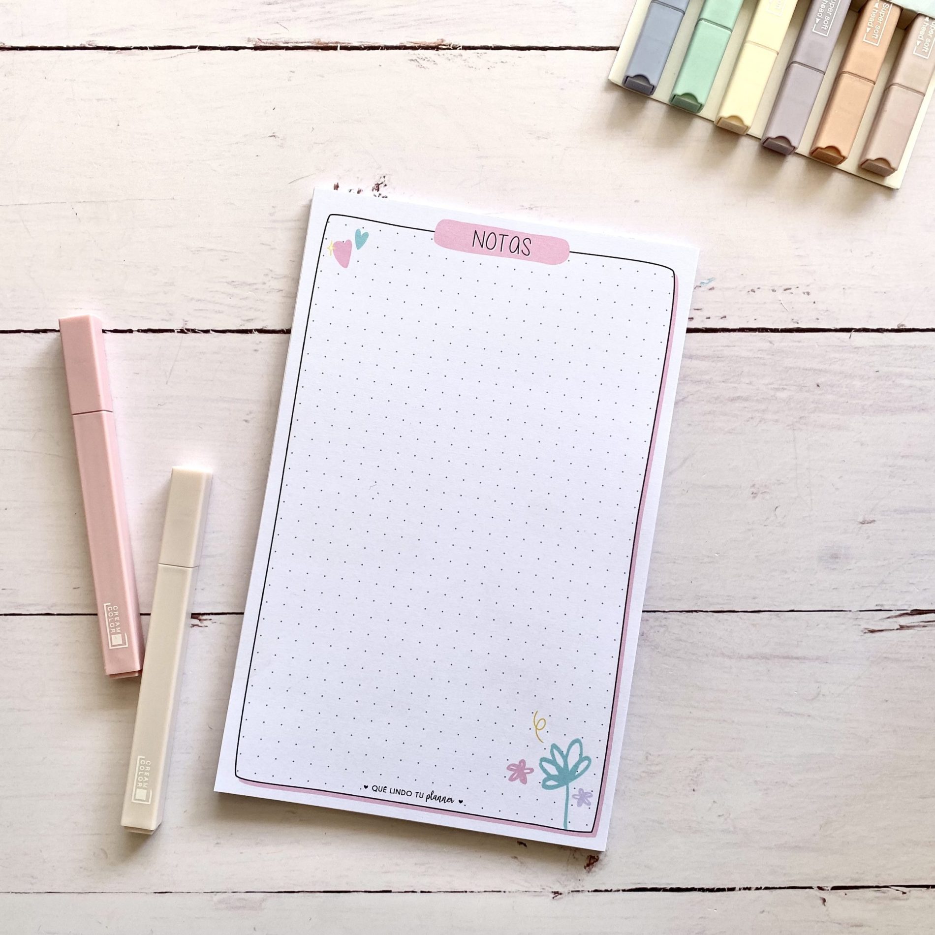 Notas - Colors — Que Lindo Tu Planner